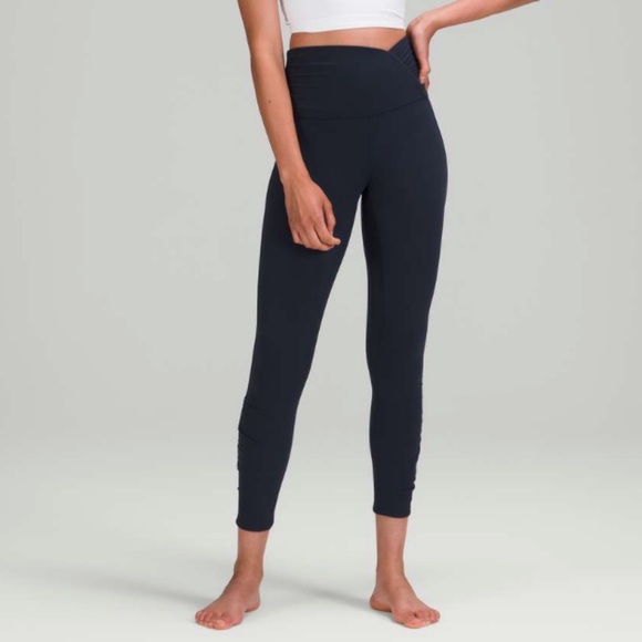 lululemon athletica Pants - Lululemon Align High Rise Pant Ruched Waist Leggings True Navy Blue 14 NWT